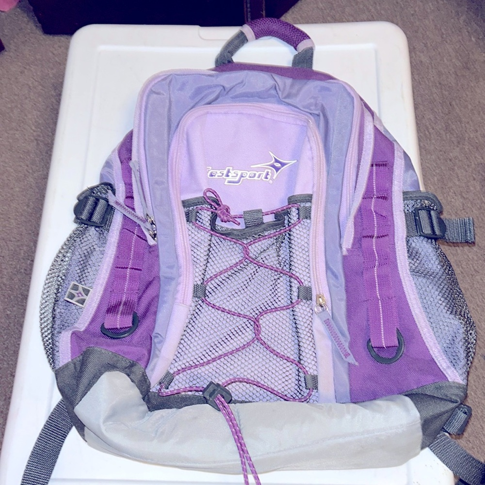 **6/$20** Eastsport Expandable Purple & Gray Colored Backpack